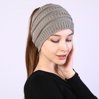 Women's Simple Style Solid Color Wool Braid Hair Band main image 5