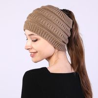 Women's Simple Style Solid Color Wool Braid Hair Band main image 3