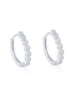 1 Pair Elegant Round Plating Inlay Sterling Silver Zircon Earrings main image 4