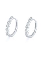 1 Pair Elegant Round Plating Inlay Sterling Silver Zircon Earrings main image 2