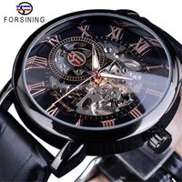 Modern Style Classic Style Geometric Buckle Mechanical Men's Watches sku image 8