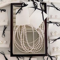 Ins Blogger Light Luxury French Sweet Personality Internet Influencer Pearl Necklace All-match Niche Clavicle Chain Neck Chain Necklace Female main image 1