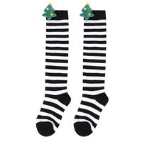 Kid's Christmas Stripe Polyester Over The Knee Socks A Pair sku image 3