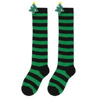 Kid's Christmas Stripe Polyester Over The Knee Socks A Pair main image 4
