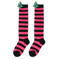 Kid's Christmas Stripe Polyester Over The Knee Socks A Pair sku image 13