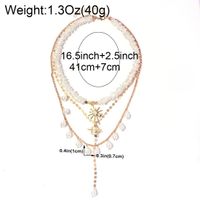 Elegant Exotic Shaped Pearl Planet Pendant Multi-layer Necklace For Women main image 3