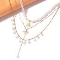 Elegant Exotic Shaped Pearl Planet Pendant Multi-layer Necklace For Women main image 5