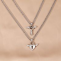Streetwear Heart Shape Stainless Steel Pendant Necklace main image 6
