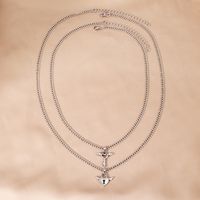 Streetwear Heart Shape Stainless Steel Pendant Necklace main image 5