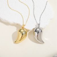 Cute Simple Style Commute Water Droplets Copper Plating Hollow Out 14k Gold Plated White Gold Plated Earrings Necklace main image 4
