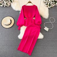 Casual Outdoor Daily Women's Elegant Romantic Solid Color Chiffon Elastic Waist Skirt Sets Skirt Sets main image 11