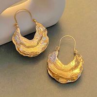 Wholesale Jewelry Vintage Style Simple Style U Shape Alloy 14k Gold Plated Plating Hoop Earrings main image 2