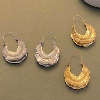 Wholesale Jewelry Vintage Style Simple Style U Shape Alloy 14k Gold Plated Plating Hoop Earrings main image 4