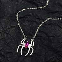 Funny Spider Alloy Plating 14k Gold Plated Silver Plated Halloween Women's Jewelry Set sku image 1