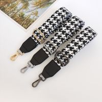 Houndstooth Shoulder Bag Accessory Strap Adjustable Wide Shoulder Strap Single Shoulder Crossbody Stylish Bag Accessories Color Package Strap main image 3
