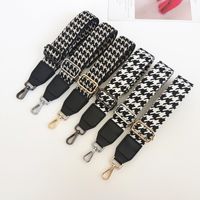 Houndstooth Shoulder Bag Accessory Strap Adjustable Wide Shoulder Strap Single Shoulder Crossbody Stylish Bag Accessories Color Package Strap main image 1