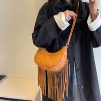 Women's Small All Seasons Pu Leather Solid Color Classic Style Dumpling Shape Zipper Shoulder Bag main image 4