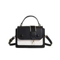 Women's Small Pu Leather Color Block Basic Streetwear Square Magnetic Buckle Shoulder Bag Handbag Crossbody Bag main image 2
