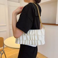 Women's Small All Seasons Polyester Solid Color Classic Style Square Zipper Shoulder Bag main image 4
