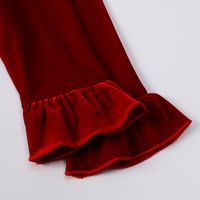 Cute Solid Color Velvet Polyester Underwear & Sleepwear main image 2
