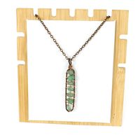New Vintage Handmade Winding Colorful Crystal Gravel Amethyst U-shaped Pendant Necklace Wholesale N687 main image 3