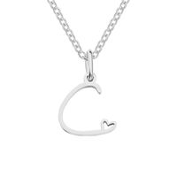 Simple Style Letter Stainless Steel Titanium Steel Plating Pendant Necklace sku image 14
