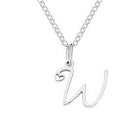 Simple Style Letter Stainless Steel Titanium Steel Plating Pendant Necklace sku image 11