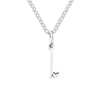 Simple Style Letter Stainless Steel Titanium Steel Plating Pendant Necklace sku image 4