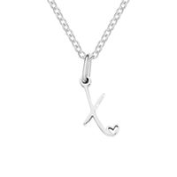 Simple Style Letter Stainless Steel Titanium Steel Plating Pendant Necklace sku image 13