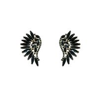 1 Pair Sweet Wings Inlay Alloy Artificial Gemstones Ear Studs sku image 6