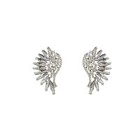 1 Pair Sweet Wings Inlay Alloy Artificial Gemstones Ear Studs sku image 4