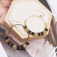 New  Hot Selling Boho Colorful Geometric Miyuki Earrings Wholesale Big Circle Women's Earrings main image 5