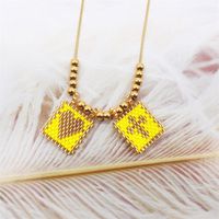 Sweet Heart Shape Alloy Glass Plating Women's Pendant Necklace sku image 5