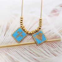 Sweet Heart Shape Alloy Glass Plating Women's Pendant Necklace sku image 10