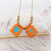 Sweet Heart Shape Alloy Glass Plating Women's Pendant Necklace sku image 11