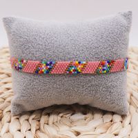 Bohemian Style Macaron Color Simple Geometric Miyuki Bracelet Women's Hand-woven Adjustable Bracelet main image 5