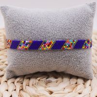 Bohemian Style Macaron Color Simple Geometric Miyuki Bracelet Women's Hand-woven Adjustable Bracelet sku image 9