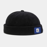 Unisex Hip-hop Simple Style Solid Color Eaveless Beanie Hat sku image 2