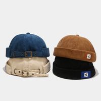 Unisex Hip-hop Simple Style Solid Color Eaveless Beanie Hat main image 3