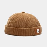 Unisex Hip-hop Simple Style Solid Color Eaveless Beanie Hat sku image 1