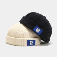 Unisex Hip-hop Simple Style Solid Color Eaveless Beanie Hat main image 2