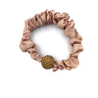 Korean Coffee Color New Large Intestine Ring Hair Band Women's Simple Ins Temperament Tie-up Hair Head Rope Ponytail Rubber Band Hair Accessories sku image 5