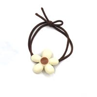 Korean Coffee Color New Large Intestine Ring Hair Band Women's Simple Ins Temperament Tie-up Hair Head Rope Ponytail Rubber Band Hair Accessories sku image 2