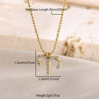 Vacation Constellation Stainless Steel Women's Pendant Necklace sku image 13
