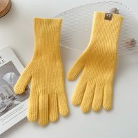 Women's Preppy Style Simple Style Solid Color Gloves 1 Set sku image 14