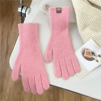 Women's Preppy Style Simple Style Solid Color Gloves 1 Set sku image 2