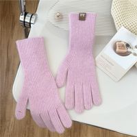 Women's Preppy Style Simple Style Solid Color Gloves 1 Set sku image 13