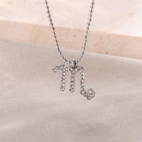 Vacation Constellation Stainless Steel Women's Pendant Necklace sku image 11