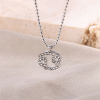 Vacation Constellation Stainless Steel Women's Pendant Necklace sku image 7