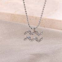 Vacation Constellation Stainless Steel Women's Pendant Necklace sku image 3